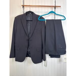 NWT TOD'S Uniform Blue Suit Blazer & Pants Wool Blend Formal Corporate EU 48 M